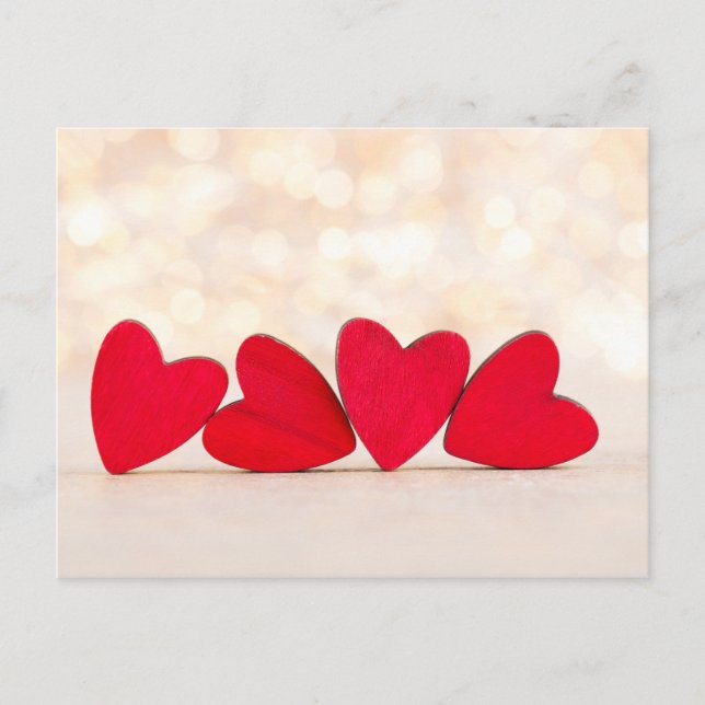 Red heart. postcard (Front)