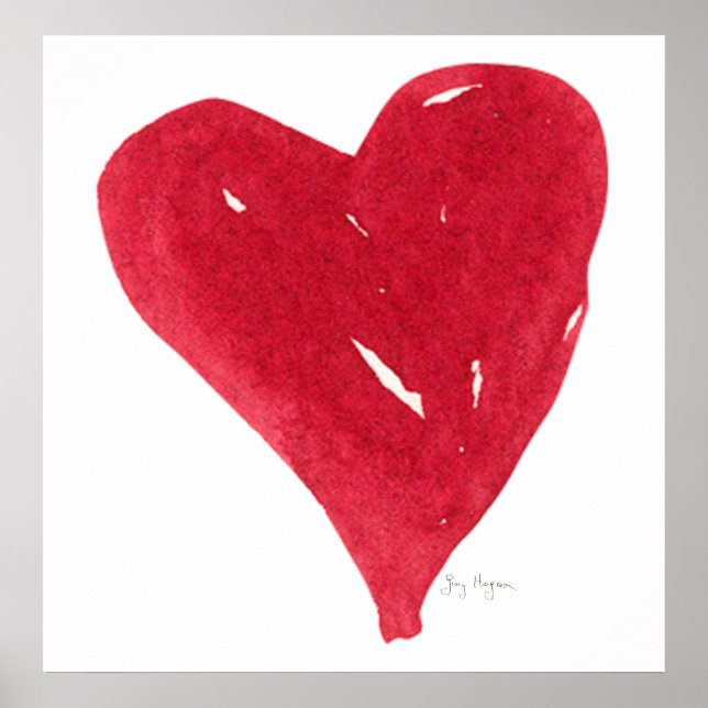 Red Heart Posters & Prints (Front)