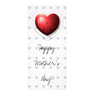 Red heart, rack card