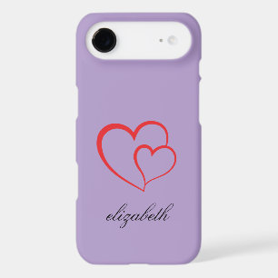 red heart shape colourful background personalized