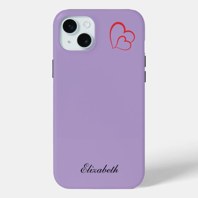 red heart shape colourful background personalized  Case-Mate iPhone case (Back)