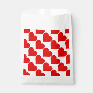 Red Heart Shape Love Classic Simple Minimalism Favour Bag