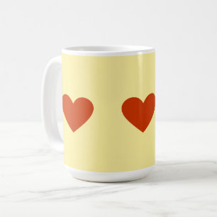 Red Heart Simple Coffee Mug