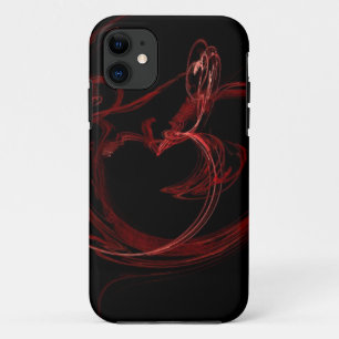 red heart smoke ring iPhone 11 case