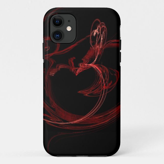 red heart smoke ring Case-Mate iPhone case (Back)