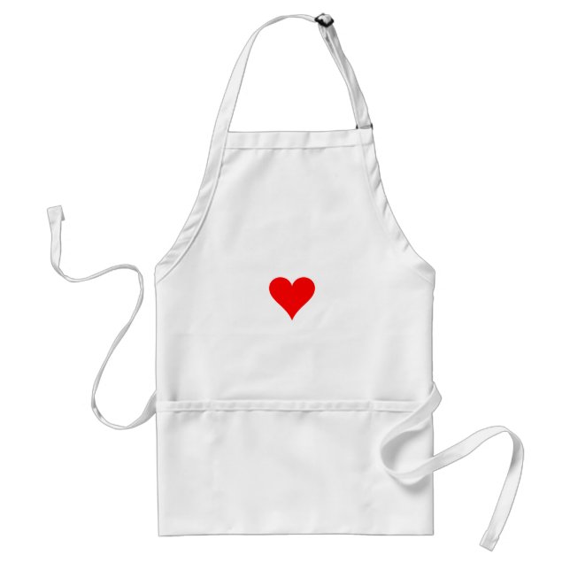 Red heart standard apron (Front)