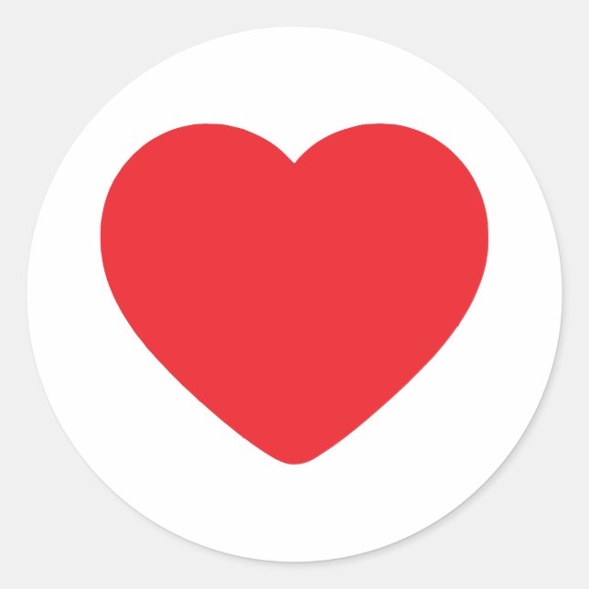 Red heart sticker (Front)