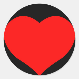 red heart sticker