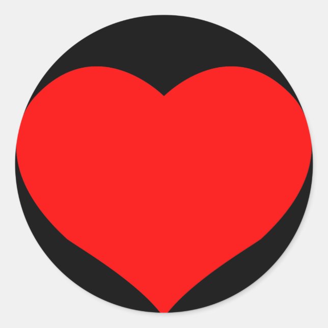 red heart sticker (Front)