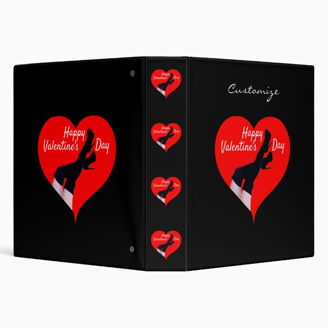 Red Heart Thigh-high Boots Valentine Thunder_Cove Binder (Background)