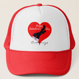 Red Heart Thigh-high Boots Valentine Thunder_Cove Trucker Hat