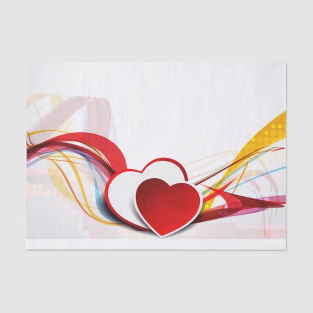Red Heart Tissue Paper (Front)