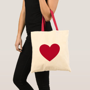 Red Heart Tote Bag