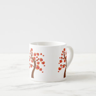 Red Heart Tree Espresso Cup