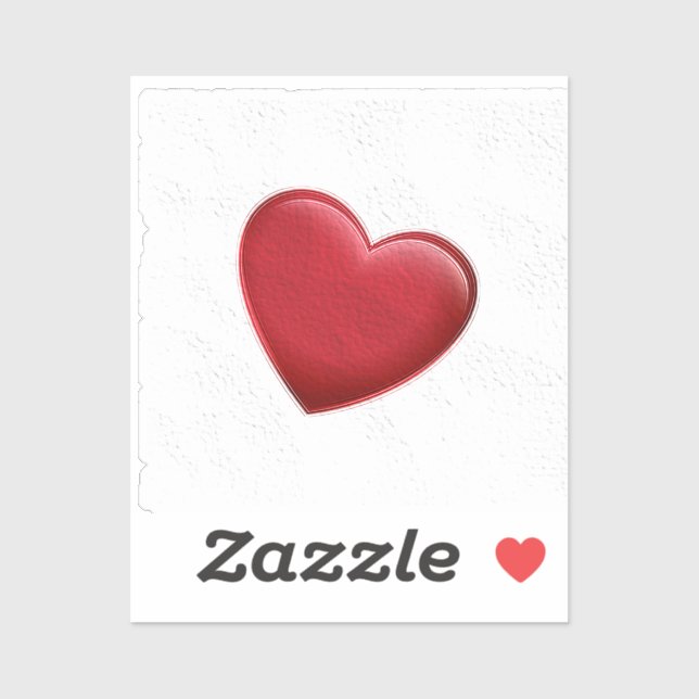 Red Heart Trendy Love Wedding (Sheet)