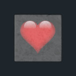 Red Heart Trendy Love Wedding Stone Magnets<br><div class="desc">You can easily change the fonts and colours. You can also add your logo and the background image as you like.</div>