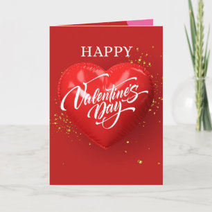 Red Heart Valentine Card