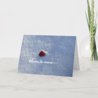 Red Heart Valentine Holiday Card
