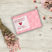 Red Heart Valentine's Day Homemade Handmade Soap