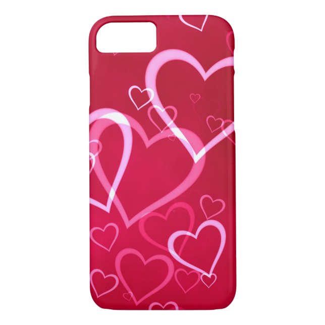 Red Heart Valentine's Day iPhone Case (Back)
