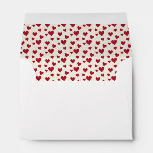 Red Heart Valentines Envelope