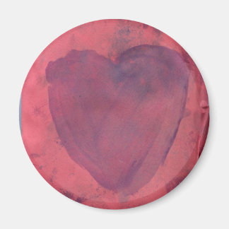 Red Heart Watercolor Magnet