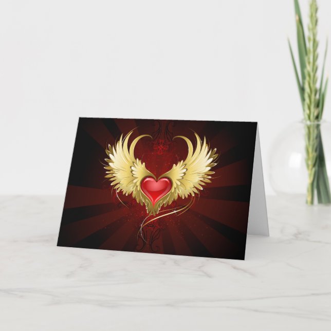 Red Heart with Golden Wings Program (Front)