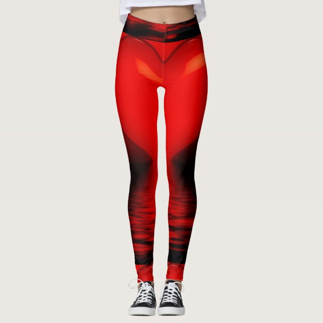 Red Heart Women's Leggings (Front)