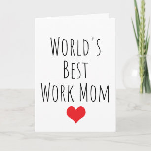Red Heart  World's Best Work Mom Card