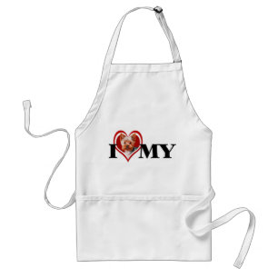 Red Heart Yorkshire Terrier Apron
