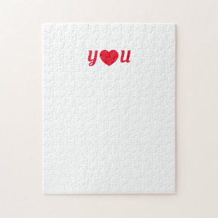Red Heart You Love Letter Frustrating Jigsaw Puzzle