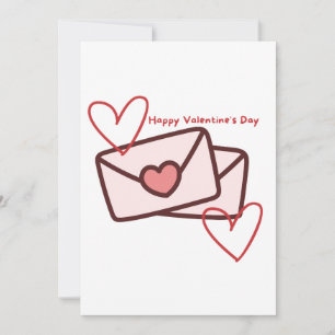 Red Hearth Happy Valentine's Day Invitation