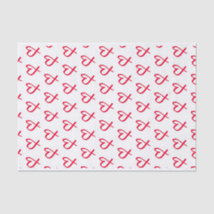 Red Hearts 10lb Tissue Paper