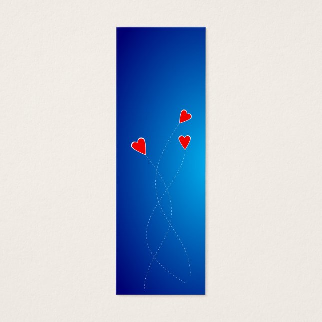 Red hearts Bookmark (Front)