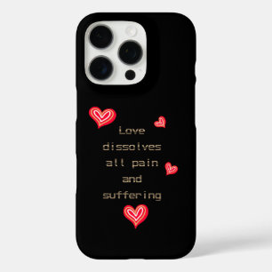 Red hearts iPhone 16 pro case