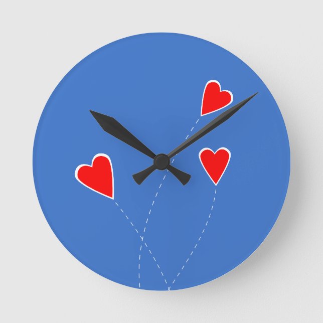 Red Hearts Clock (Front)
