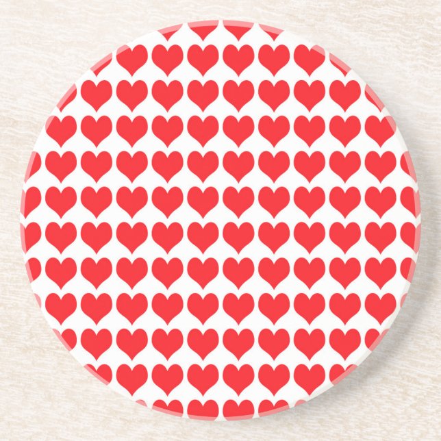 Red Hearts Coaster (Front)