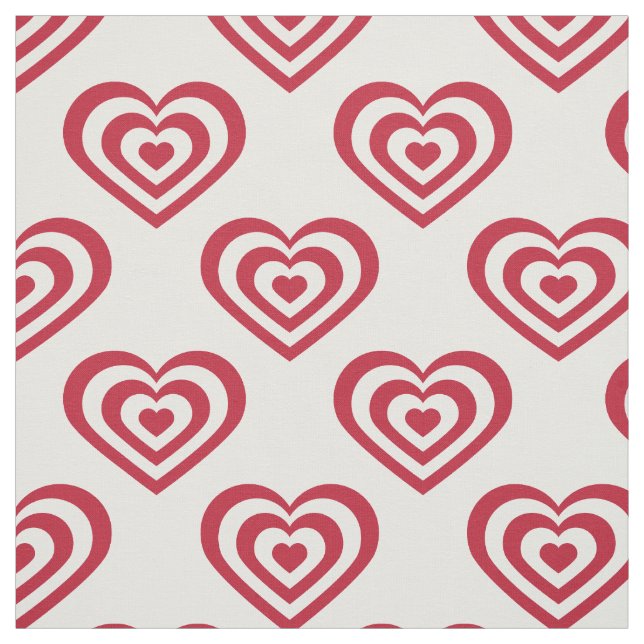 Red Hearts Fabric (Swatch)