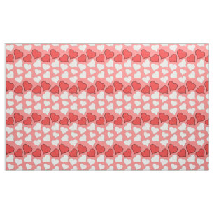 Red Hearts Fabric Red Love Valentine's Fabrics