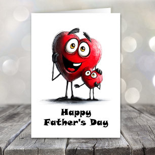 Red Hearts Father’s Day Card