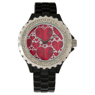 RED HEARTS FOR VALENTINE'S DAY WATCH