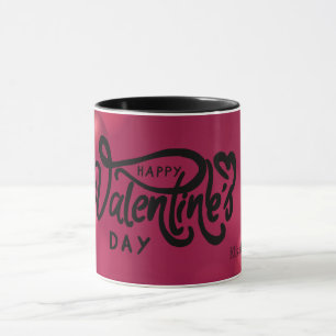 Red Hearts Happy Valentine's Day Mug