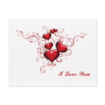 Red Hearts Intertwined, I Love You