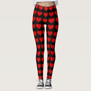 Red Hearts Leggings
