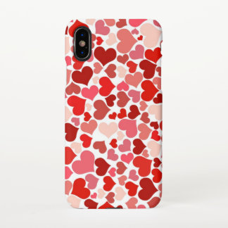 Red Hearts Mousepad iPhone X Case