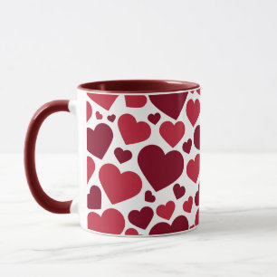 Red Hearts Mug