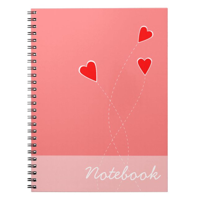 Red Hearts Notebook (Front)