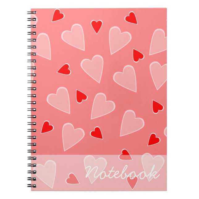 Red Hearts Notebook (Front)
