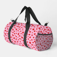 Red Hearts On Pink