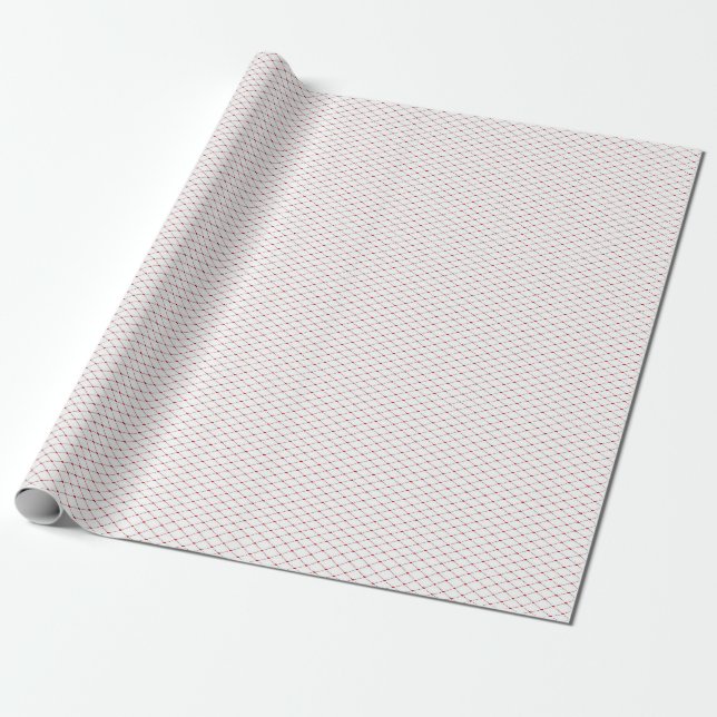 red hearts on white wrapping paper (Unrolled)